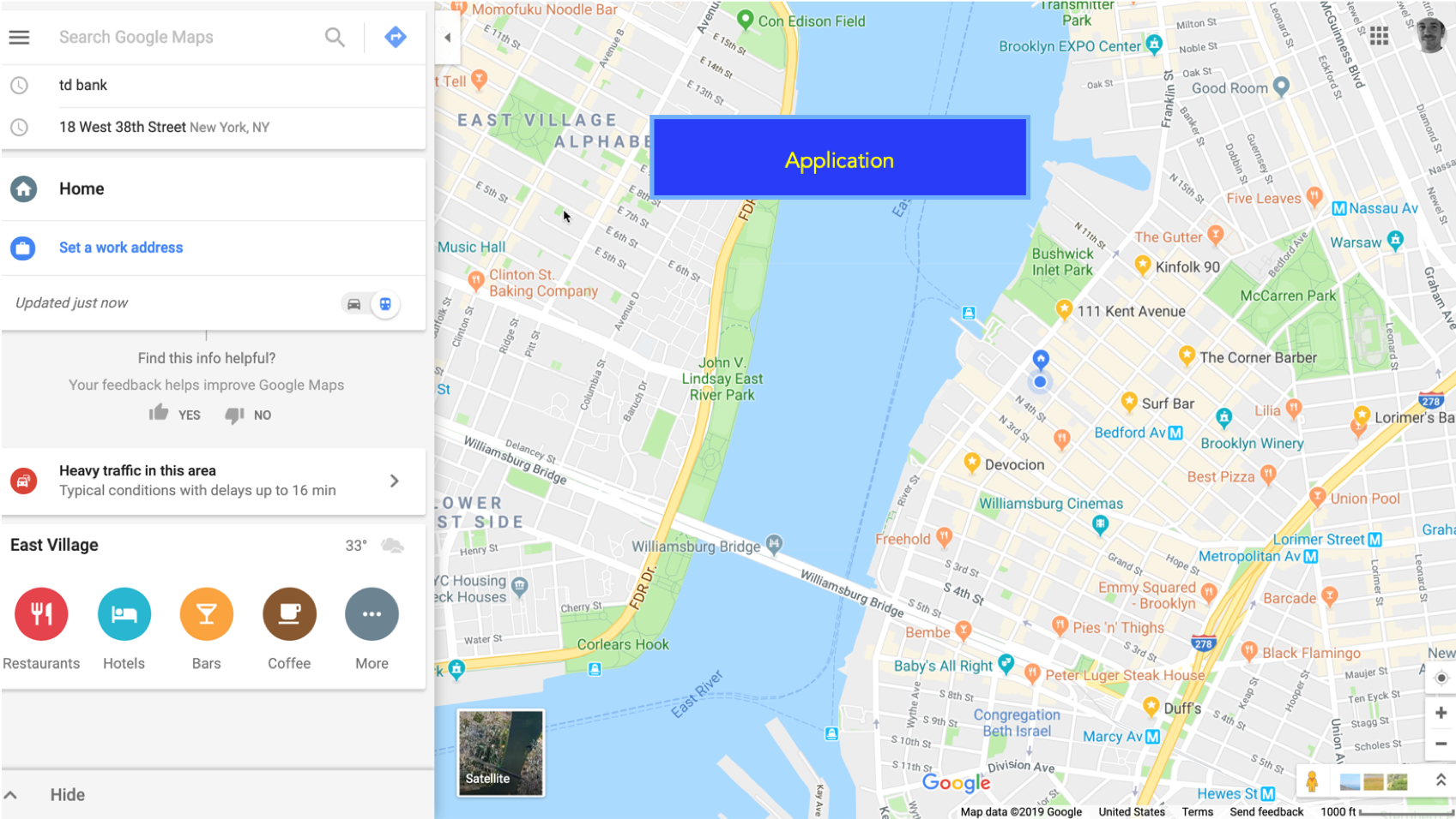 Google Maps is an example of a DOM that needs to use the application role.